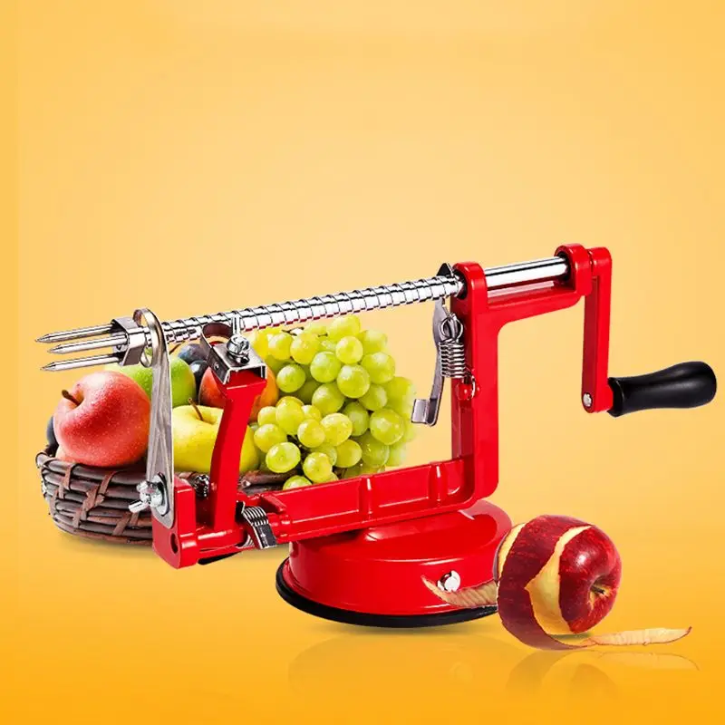 

Stainless Steel 3 in 1 Apple Peeler Fruit Peeler Slicing Machine Apple Fruit Machine Peeled Tool