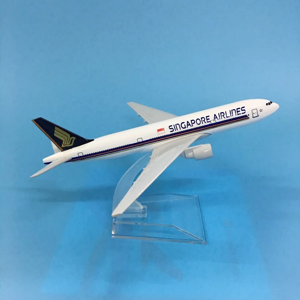 Модель самолета JASON TUTU модель Singapore Airlines Боинг 777 отлитый под давлением 16 см 1:400
