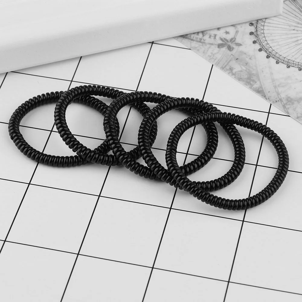 20 Pcs/Set Women Hair Ropes Super Thin Elastic Girl Rubber Telephone