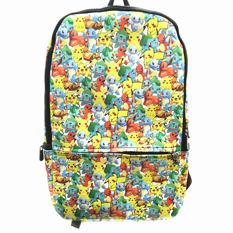 

Anime Pokemon Daily Backpack Star Wars R2 D2 BB8 School Bags Pikachu Prints Back pack The Avenger Marvel PU Bag packs Mochila