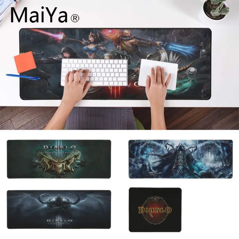 

Maiya diablo Lock Edge Speed Control Laptop Keyboard Mat Gaming Mousepad xxl table Laptop Notebook mouse pad gamer desk pad