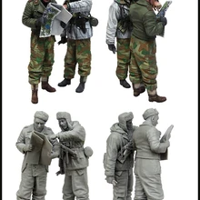 1/35 фигурки из смолы, модель ket WWII, немецкий стаг CREWMAN AND GRENADIER, неокрашенный