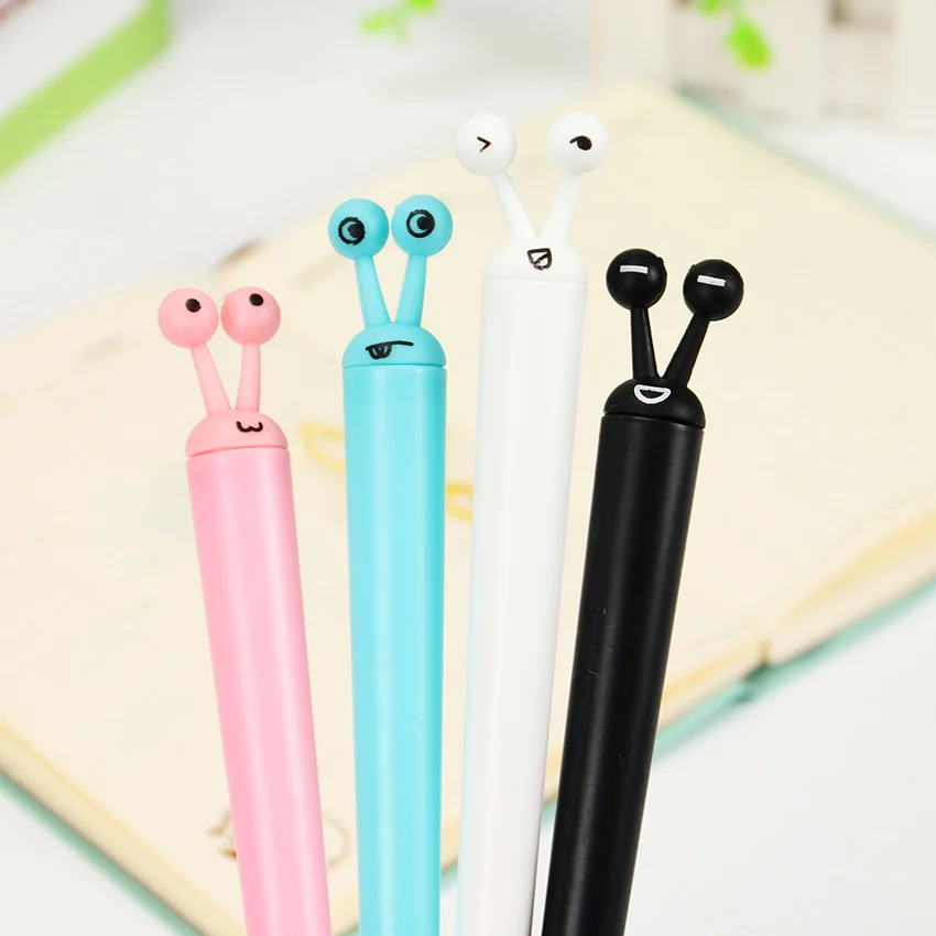 4Pcs Cute Snail Neutral Pen Office Stationery Gift School Student Present 