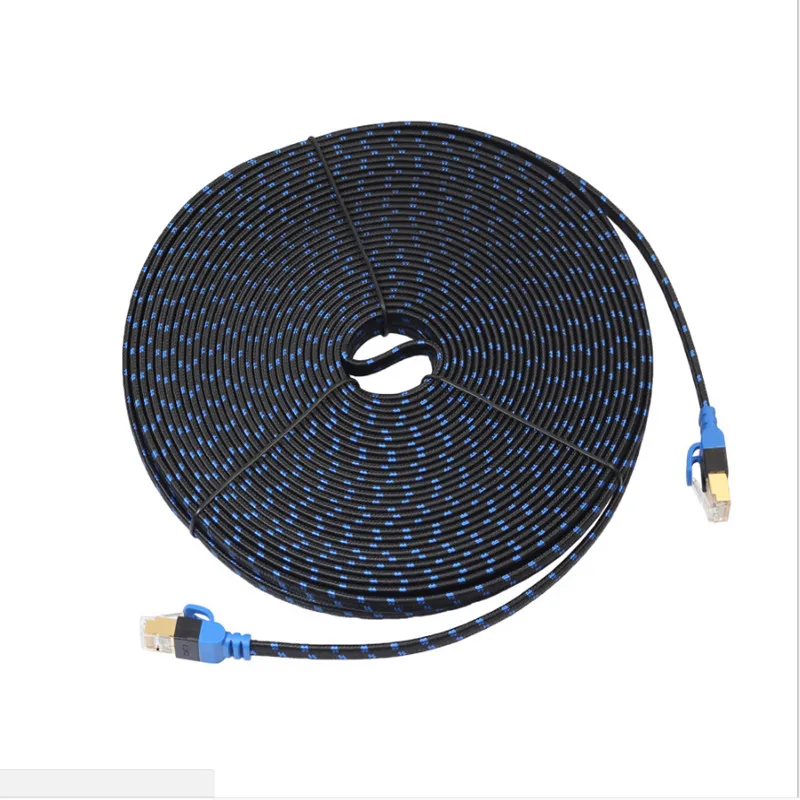 

Specially designed for the use of fiber mesh double shield blue and black seven types of 10G computer router flat cable ps