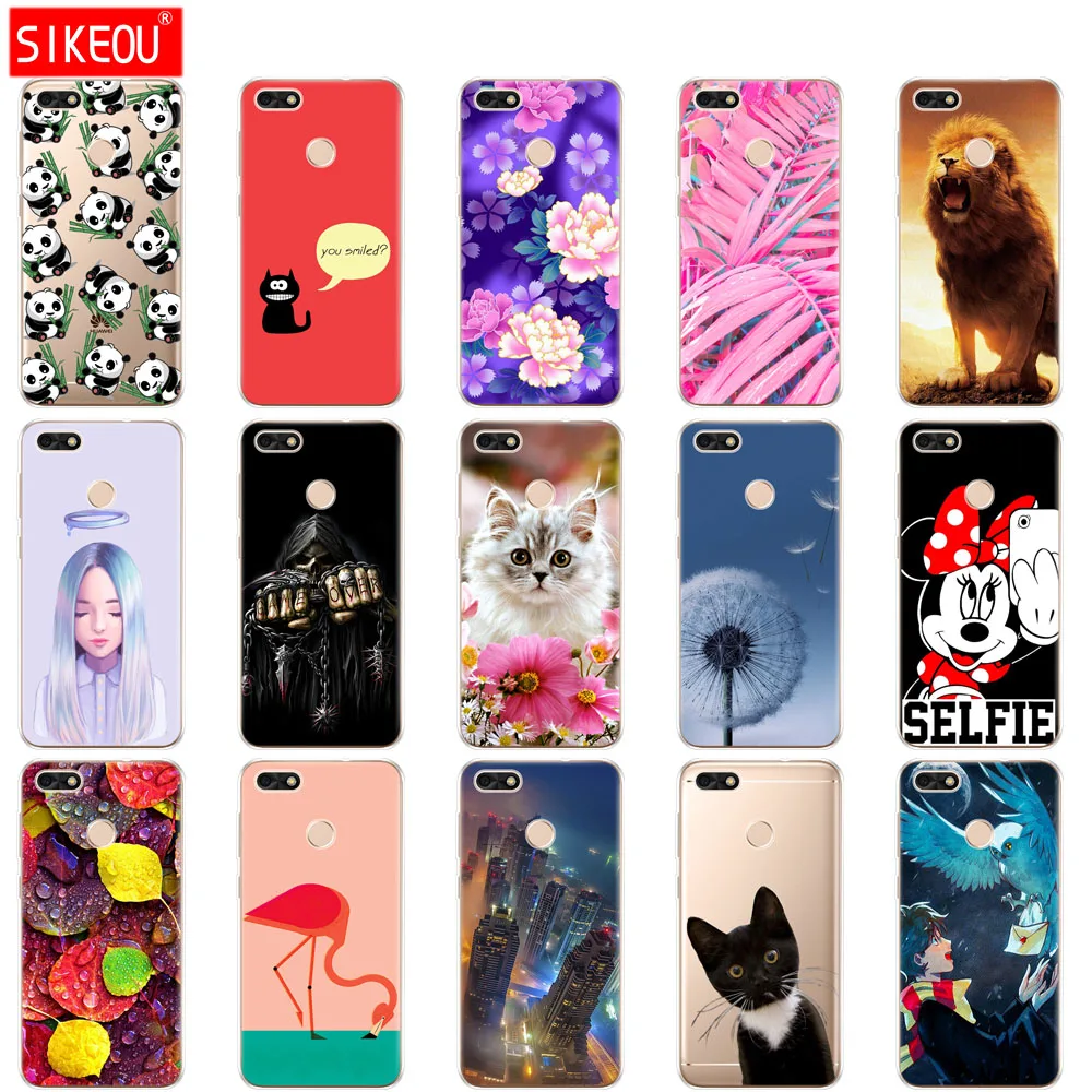

Silicone phone case for 5.0" Huawei P9 Lite Mini Covers Soft TPU Huawei Nova lite 2017 SLA-L22 Case Back Huawei Y6 Pro 2017 Case