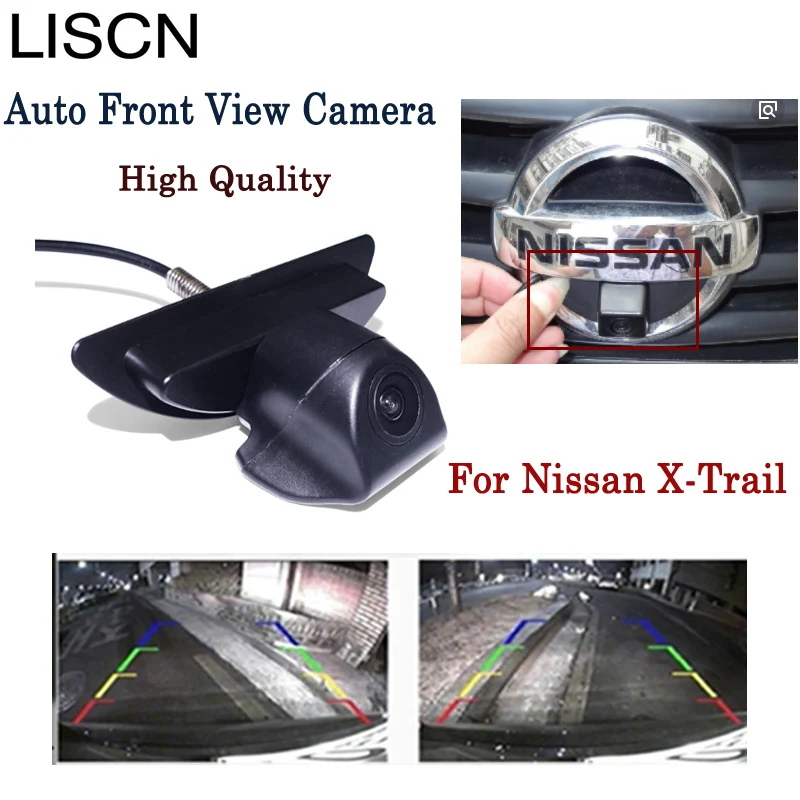 Car Front View Logo Parking Camera For Nissan X-Trail / CCD Night Vision Backup camera Installation In the | Автомобили и
