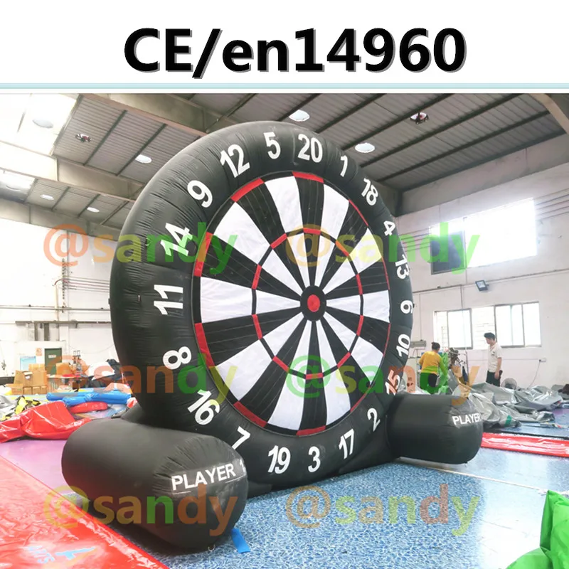 giant outdoor inflatable dart board/inflatable soccer kick target