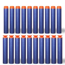 EVA – pistolet à balles souples pour enfants, 100 pièces, accessoires, trou creux, tête, recharge, fléchettes, jeux CS de plein air, 7.2CM, série blaster