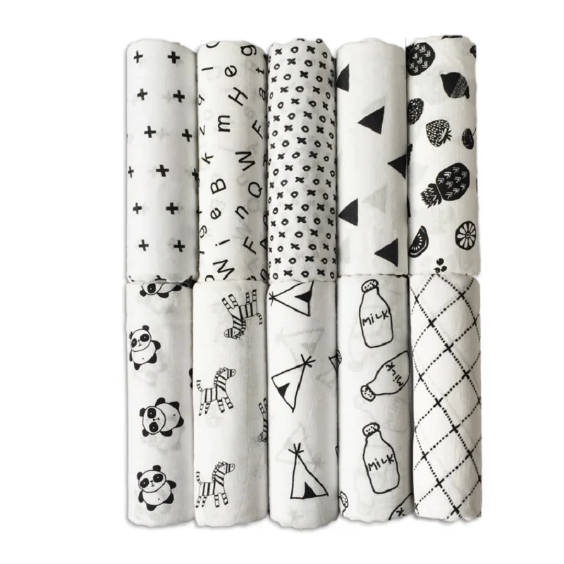 

Newborn Swaddle Super Soft Baby Bath Towel Muslin Gauze Cotton Bamboo Blanket Infant Wrap Sleepsack Stroller Cover Play Mat