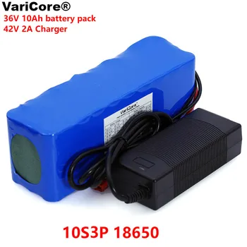 

36V 10000mAh 500W High Power and Capacity 42V 18650 Lithium Battery Motorcycle Electric Car Bicycle Scooter with + 2A Charger