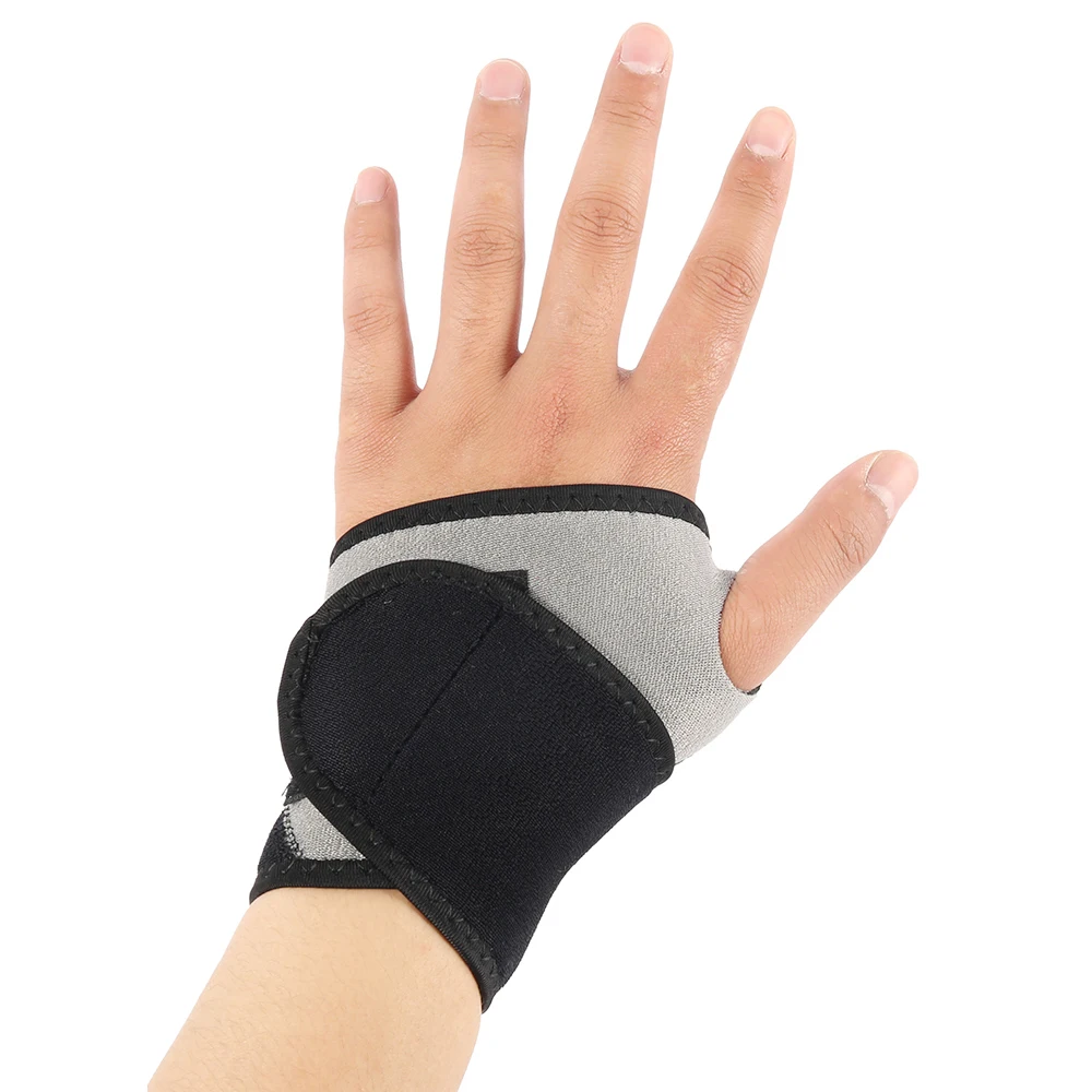 

1pc Elastic Wrist Support Hand Bandage Brace Men Women Palm Glove Band Grey Nylon Protector Splint Sprains Arthritis Belt