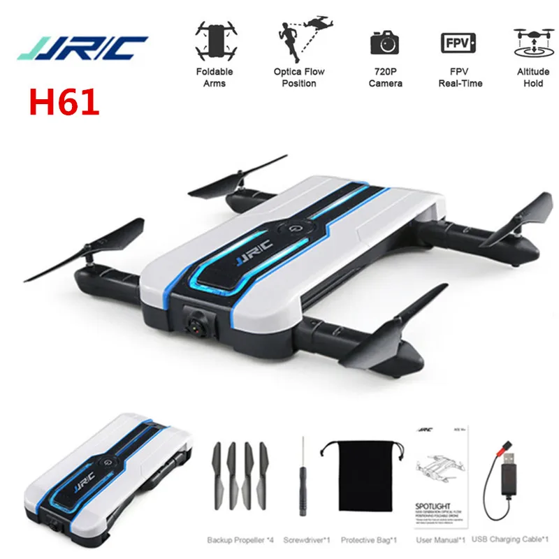

JJRC H61 Follower New Generation Optical Flow Folding Drone Headless Mode Colorful LED Lights Cool Flying