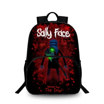 

Hot Game Sally face Backpack Student Book School bag Notebook Daily backpack Mochila Boys Girls Gift