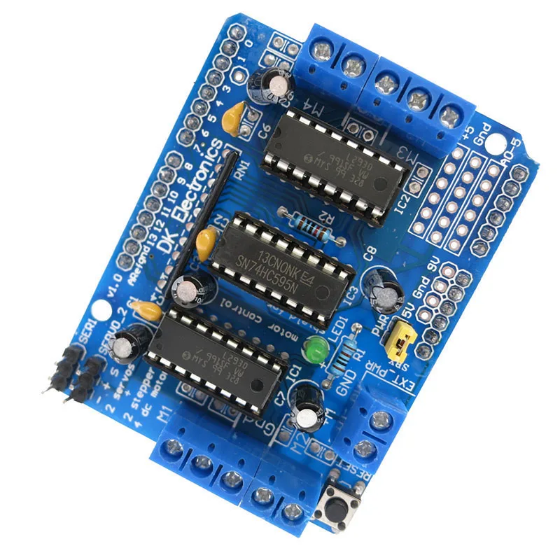 Плата расширения привода двигателя L293D модуль драйвера двигателя для Arduino UNO MEGA2560 R3