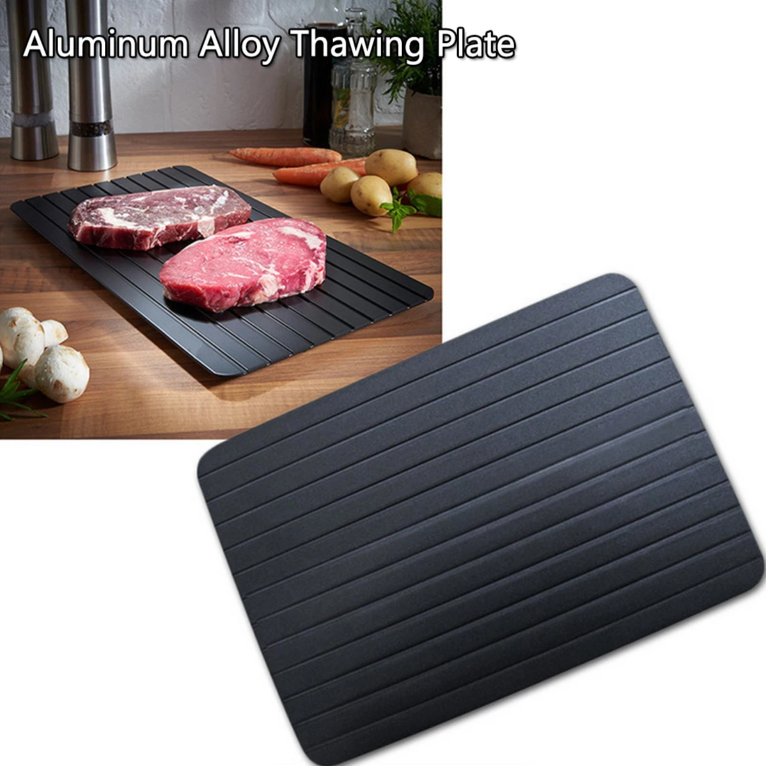 No Electricity Chemicals Fast Defrosting Tray Thaw Frozen Food Meat Fruit Quick Defrosting Plate Board Defrost Kitchen Tool No Electricity Chemicals Fast Defrosting Tray Thaw Frozen Food Meat Fruit Quick Defrosting Plate Board Defrost Kitchen Tool