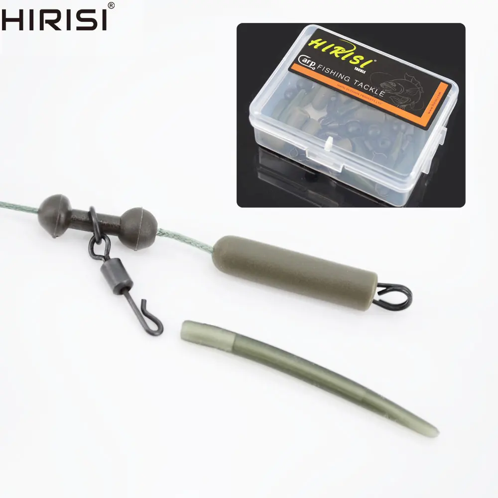 

10 Pcs Carp Fishing Chod Rig Safety Sleeves Lead Clips Slide Accessories Carp Fishing Tackle
