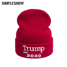 Модная мужская зимняя шапка, вязаная утолщенная теплая Осенняя Зимняя шляпа, с вышитыми буквами, для отдыха, спорта на открытом воздухе, теплая шапка