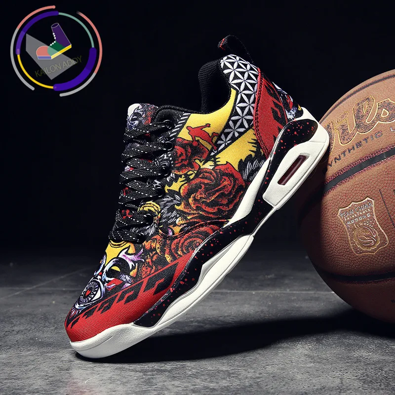 

KAILON ADDY Couple Basketball Shoes Cushion Sneakers Large Size Fashion High Waist Couple Shock Absorber Basketball Shoes