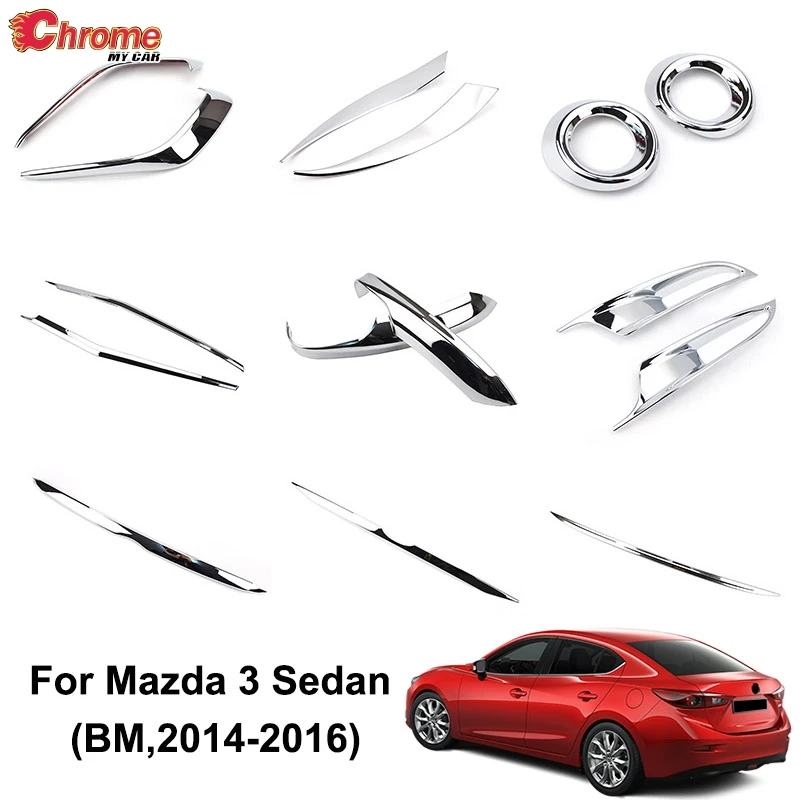Для Mazda 3 Axela BM 2014 2015 2016 седан хромированный противотуманный светильник лампа
