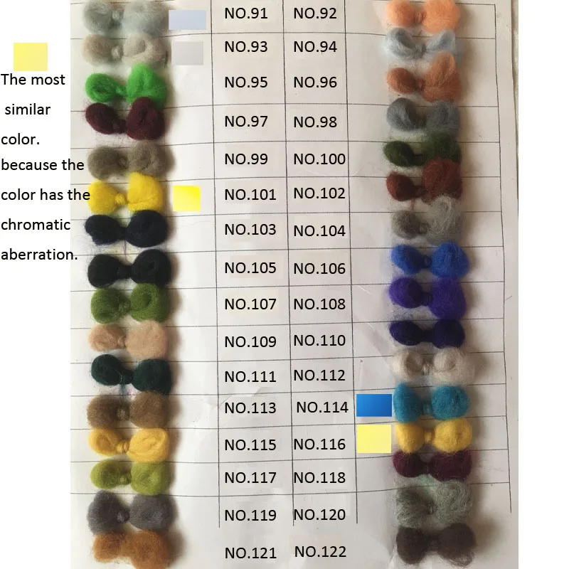 WFPFBEC 50g wool for felting merino wool fiber 70s Please leave a message color number for any choice of color