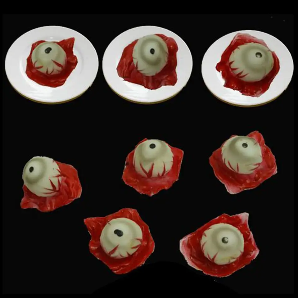 New 5pcs Fake Simulation Scary Eyeballs Body Parts Halloween Party Horror Props Party Diy Decorations Aliexpress