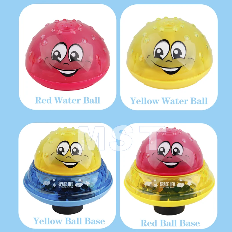 Bath Toys Spray Water Light Rotate With Shower Pool Kids Toys For Children Swimming LED Light Toys Water Balloons Games Toy