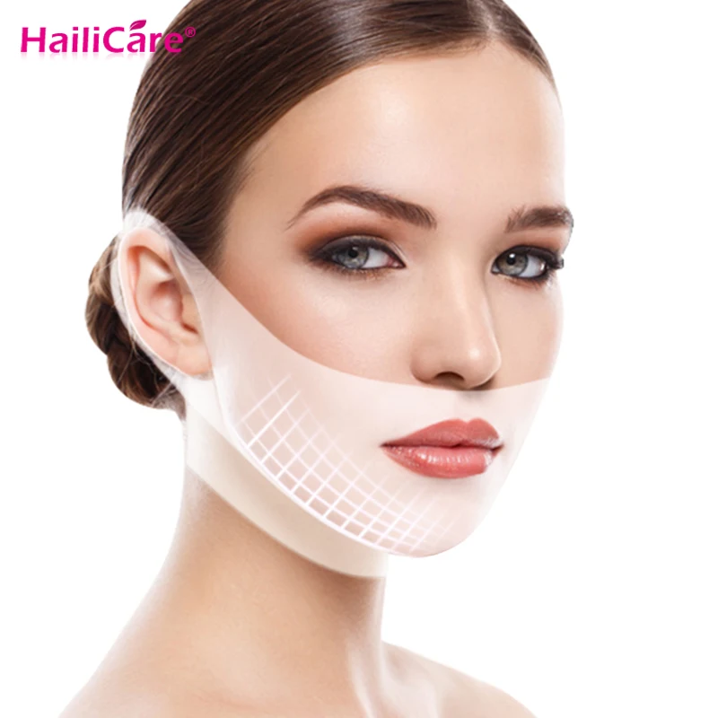 

4D Double V Face Firming Mask Skin Tension Lift Up Belt Facial Slimming Tape Eliminate Edema Lifting Firming Thin Face Care Tool