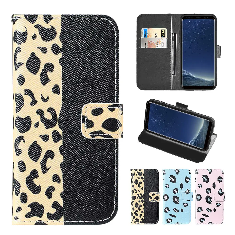 

KISSCASE Leopard Leather Case For Samsung Galaxy S10E S10 S9 S8 Plus Note 8 9 Flip Wallet Card Phone Case For Samsung A9 A8 A7