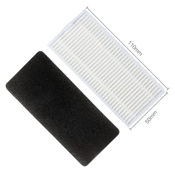 

10pcs/lot Robot Vacuum Cleaner Parts 110*50mm HEPA Filter For Vacuum Cleaner DN620 DN621 Fine Cotton Filter High Quality Accesso