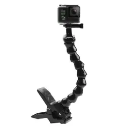 Для GoPro аксессуары PULUZ Спорт действий камеры Jaws Flex Clamp крепление Регулируемая шеи для Xiaomi Yi GoPro HERO5 HERO4 сеанса