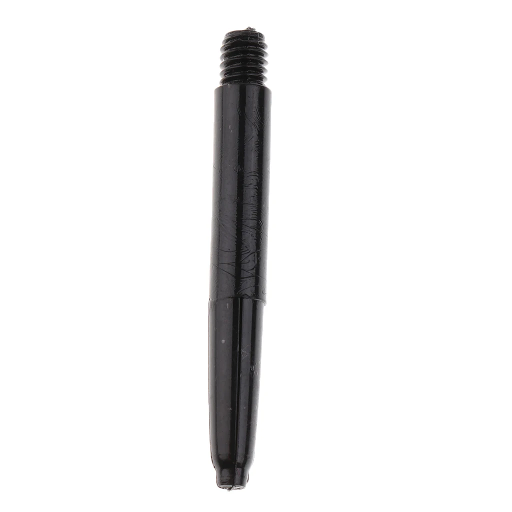 60 Pieces 35mm 2BA Thread Plastic Dart Stems Shafts Soft Tip Darts, Black & Gray