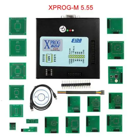 Новейший XPROG V6.12 V5.55 V5.70 V5.72 V5.74 V5.75 V5.84 черный металлический ящик лучше tXPROG M V5.70ECU интерфейс программирования Xprog-M - Цвет: XPROG V5.55