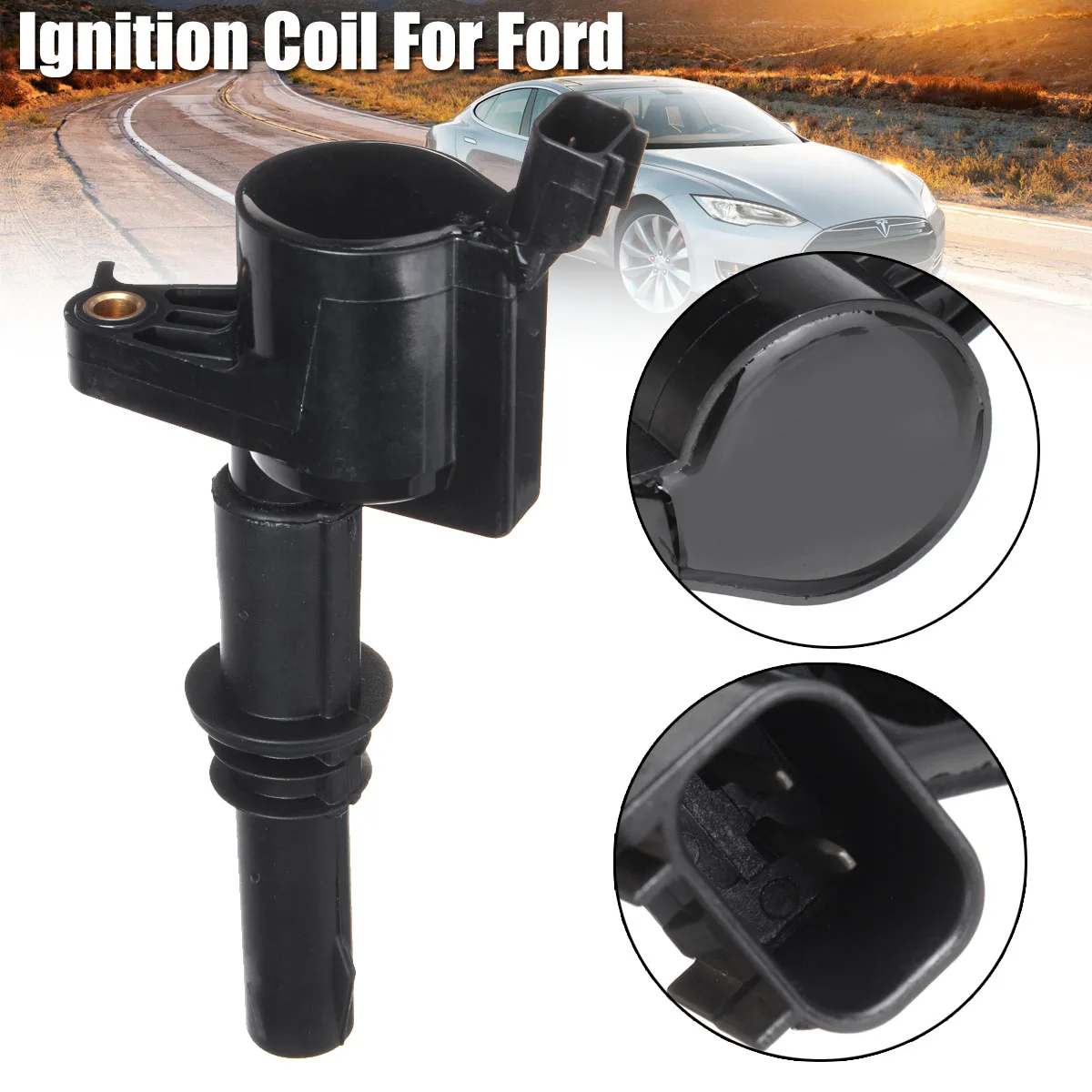 

Autoleader 1Pc Black Plastic Ignition Coil Auto Car Change Parts Tools Accessories DG511 3L3E-12A366-CA 3L3Z-12029-BA For Ford