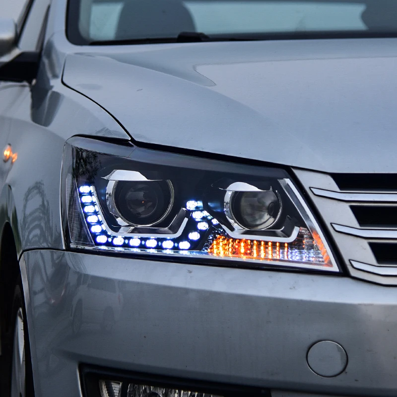

Автомобильный Стайлинг Fang cun для американской версии фар VW passat 2013-2015 для VW PASSAT Биксеноновые линзы h7 автомобильный Стайлинг