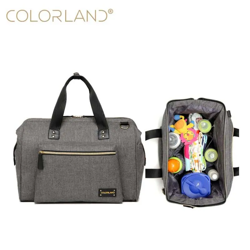 COLORLAND брендовая однотонная сумка на плечо для мам путешествий подгузников мамы и