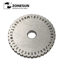 ZONESUN тиснение machine1 шестерни для ручная стальная этикетка