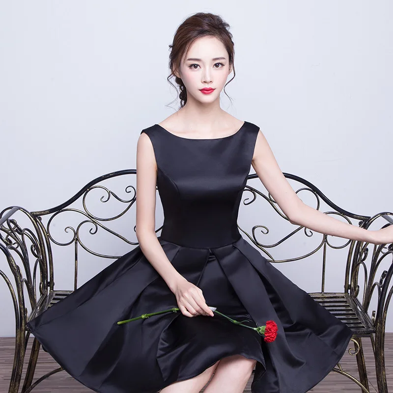 black velvet cocktail dress