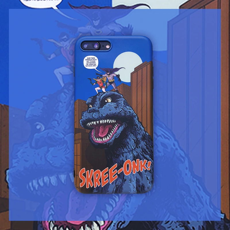 

Cartoon Anime Godzilla Phone Cover Case For Iphone X Xs Max Xr 10 8 7 6 6s Plus Luxury Soft Silicone Marvel Pattern Coque Fundas