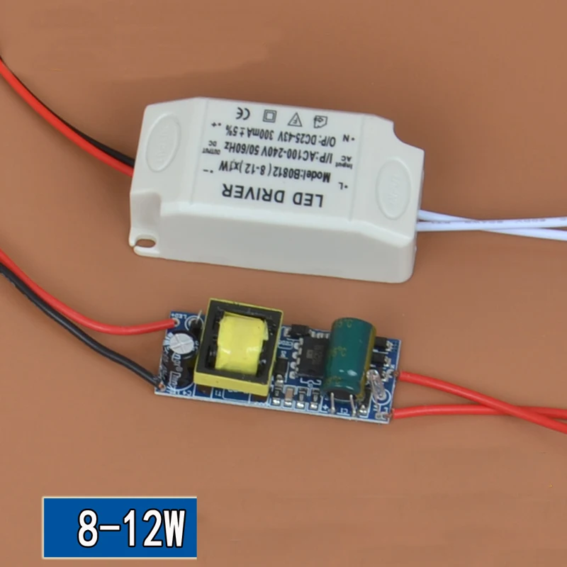 

LED Drive external power supply 8-12W 280-300ma Constant current isolation with IC led driver for ceilling lighting 10pcs