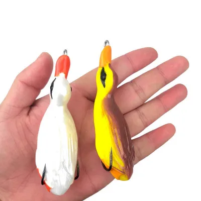 

1pc Lifelike 3D Ducks Soft Plastic Fishing Lure Rubber Bait 105mm 21.8g Hot Sale Model Freshwater Fishing Lures X151
