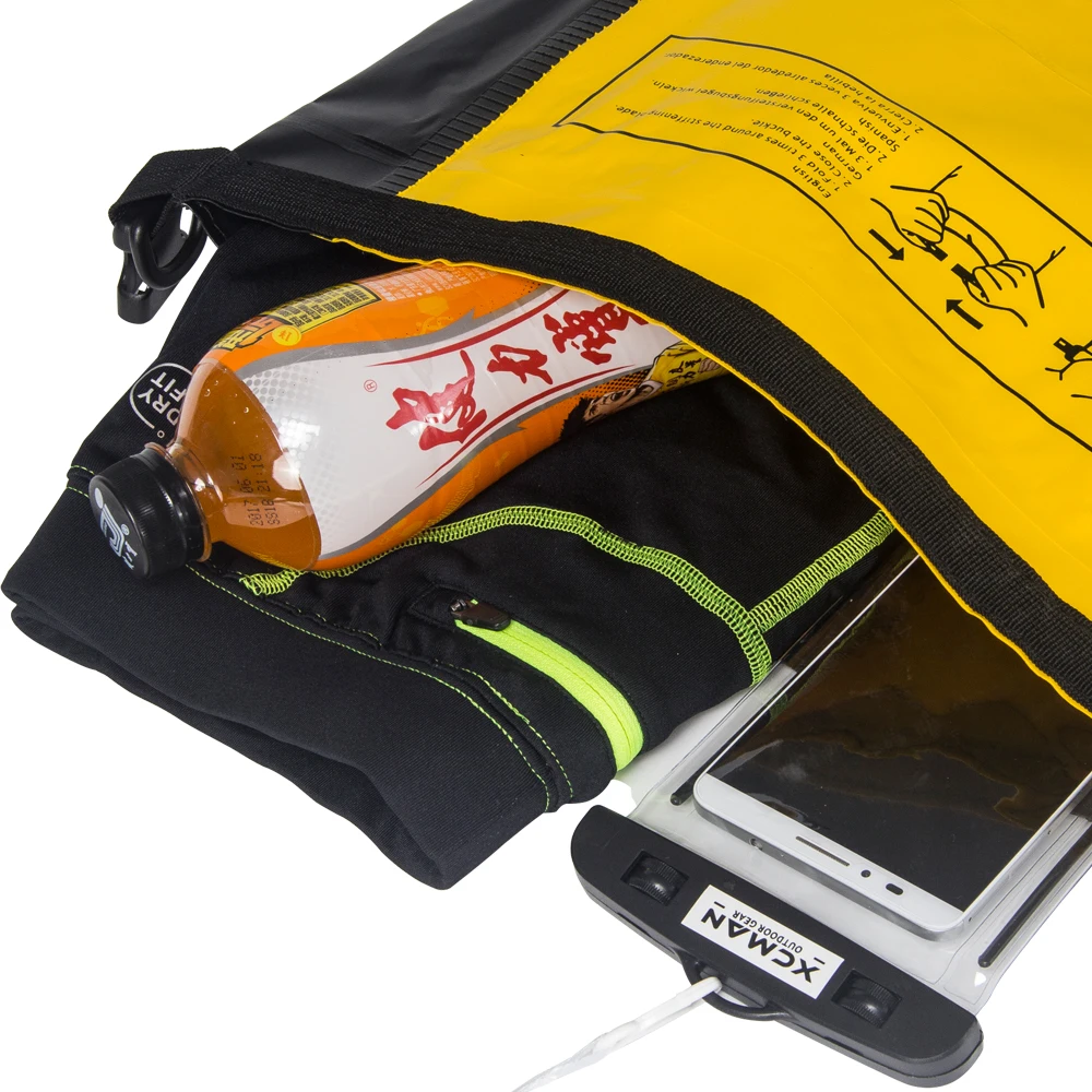 Водонепроницаемый сухой мешок XCMAN для катания на лодке кемпинга каякинга