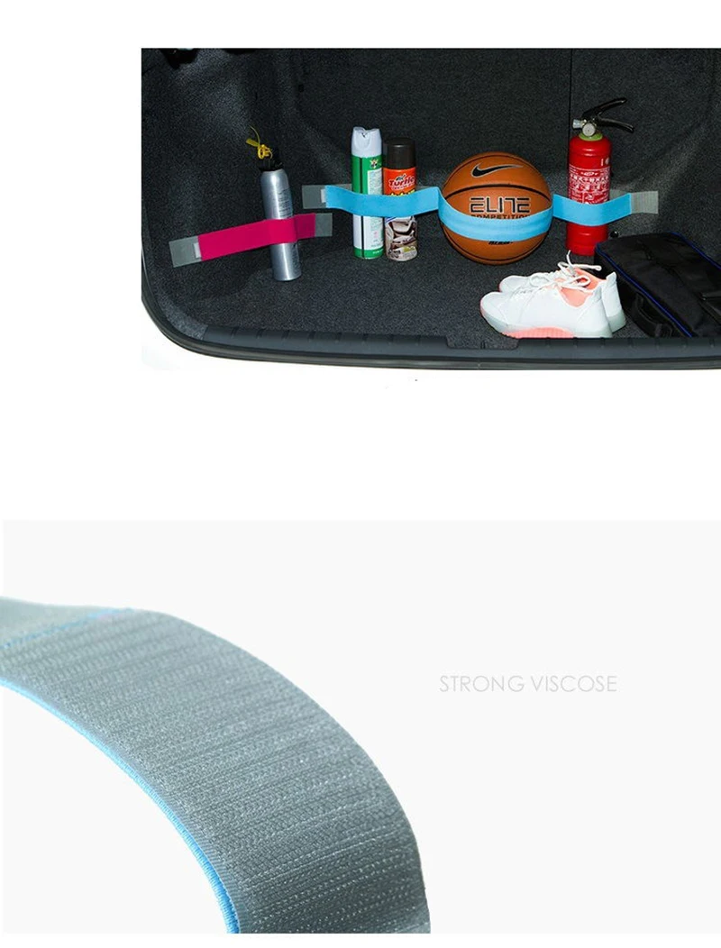 Car Trunk Organizer Car-styling Strap Fasten Bandage Fixed Sundry Stowing Tidying Interior for Toyota Honda VW Ford Audi BMW
