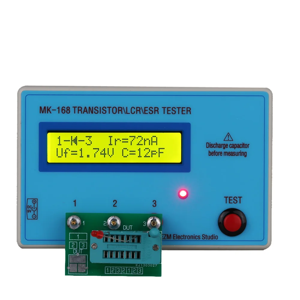 Многофункциональный Транзистор тестер LCD подсветка диод индуктивность емкость сопротивление СОЭ метр Для MOS/PNP/NPN L/C/R тестирование