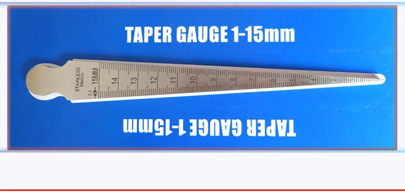 Сталь 1-15 мм конический измерительный щуп щель отверстие метрическая система мер инструмент метрическая система и английская система