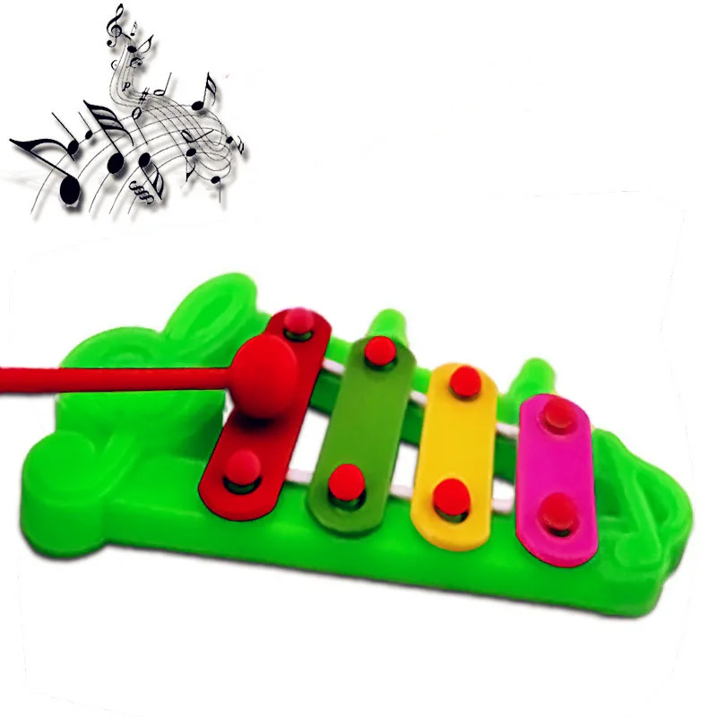 

2019 Baby Kid 4-Note Xylophone Musical Toys Wisdom Development BU Notes Hand Knock Piano Blue Brain Game Wholesaling Retail