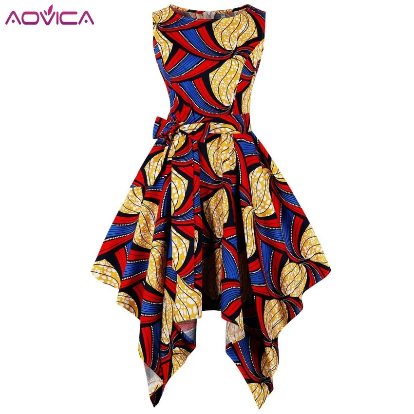 Aovica S 4XL Африканское платье для женщин африканская одежда ассиметричные Ближний