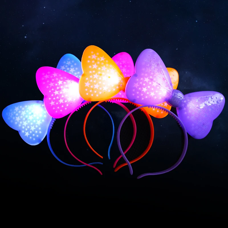 Buy 1PCS Glowing star headband wedding party props
