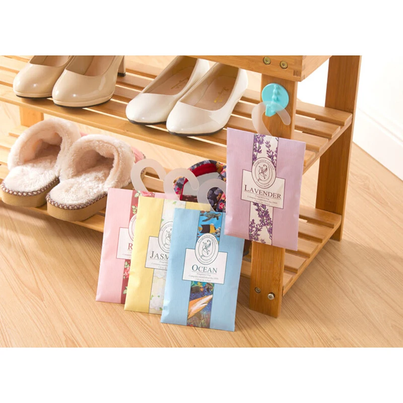 Aromatherapy Natural Smell Incense Wardrobe Sachet Air Fresh Scent Bag Perfume Lavender Rose Jasmine Lily Flower lavender Lemon  (15)