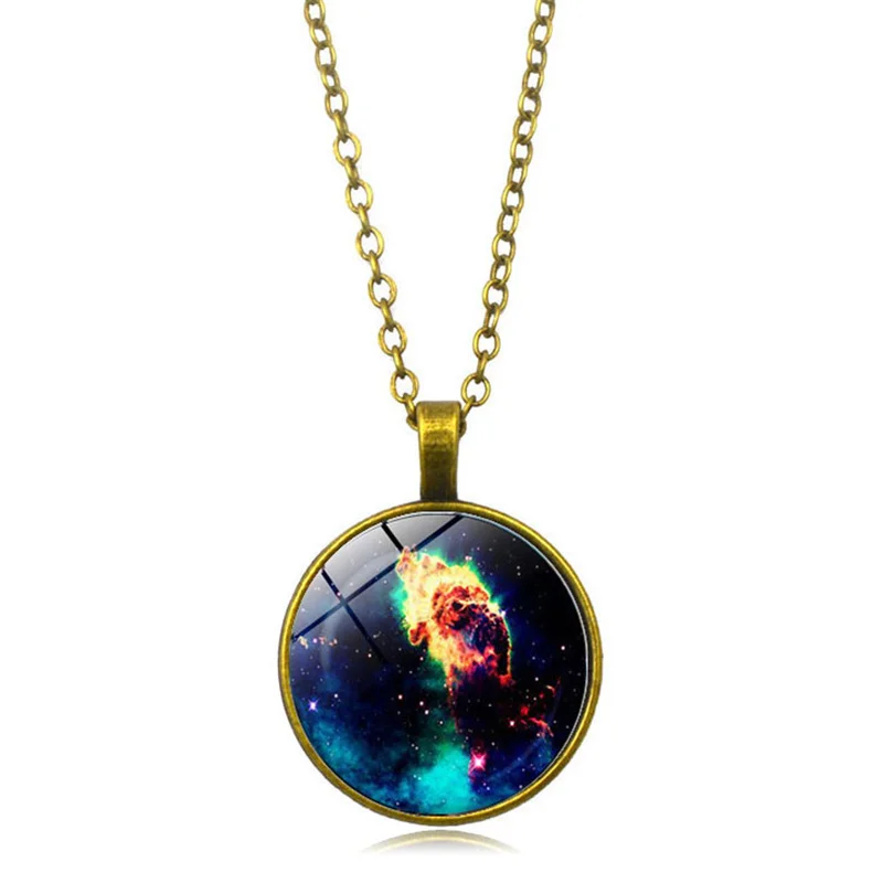 Galaxy Brooch Nebula Jewelry Orion Universe Pin Gifts for Men Art Photo Glass Cabochon Brooch Nebula Galaxy.HTY-089 