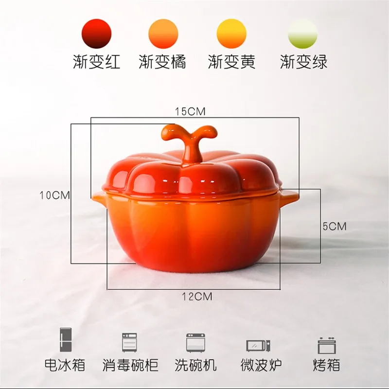 Cramique 5 дюймов творческий способ некоторые тыквенный суп горшок/Сковорода/антипригарным молоко фрукты кастрюля плита приготовления горшок